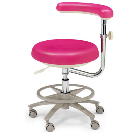 Mocho odontológico - GD-DTS08  - Foshan Gladent Medical Instrument Co.,Ltd - com altura regulável / com encosto / com rodízios