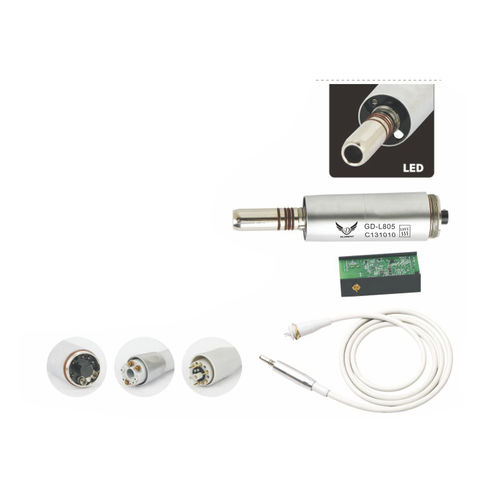 Micromotor para cadeira odontológica - Foshan Gladent Medical Instrument Co.,Ltd - elétrico sem escova / reto / de fibra óptica