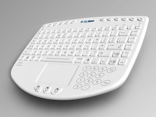 Teclado hospitalar com touchpad - Medi-Key MK2 - Bytec Healthcare - em borracha de silicone / desinfetável / lavável