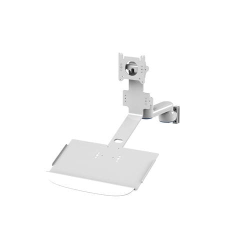Braço de suporte para monitor para tela - V Mount - Bytec Healthcare - para uso médico / de parede / com suporte para teclado