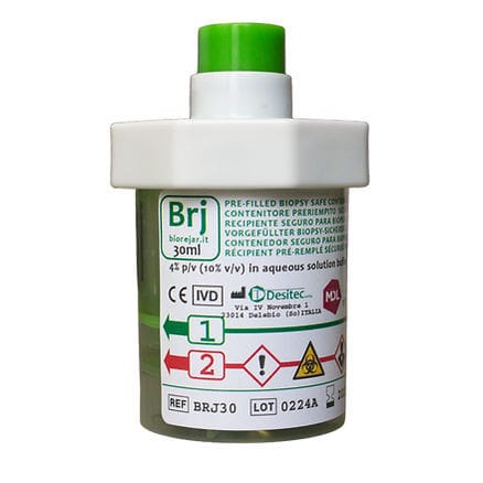 Recipiente para amostras para biópsia histológica - Biorejar - M.D.L. - de transporte / de armazenamento / de tecidos