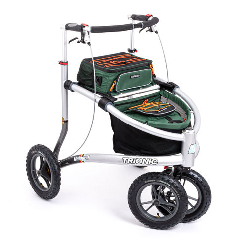 Andador com rodas de 4 rodas - Veloped Trek 12er L - Trionic - com assento / de altura regulável