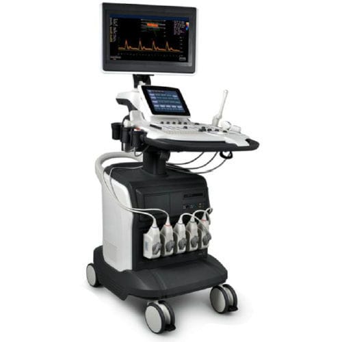 Aparelho de ultrassom com carrinho - DUS – 9000 - Advanced Instrumentations - geral / ginecológico e obstétrico / abdominal e pélvico