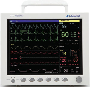 Monitor de paciente portátil - PM-2000A PRO - Advanced Instrumentations - compacto / de ECG / RESP