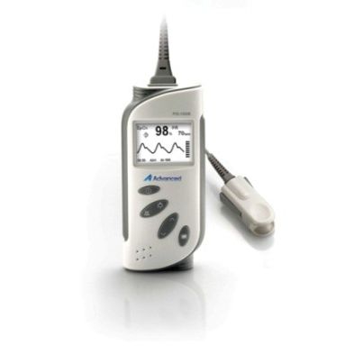 Oxímetro de pulso portátil - PO-100B - Advanced Instrumentations - médico-hospitalar / a bateria / com sensor separado