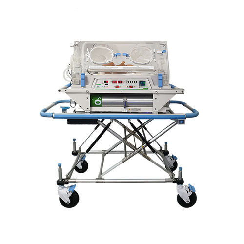 Incubadora neonatal de transporte - TR 203 - Okuman Medikal Sistemler Anonim Sirketi - com rodízios / com altura regulável / com 4 portinholas