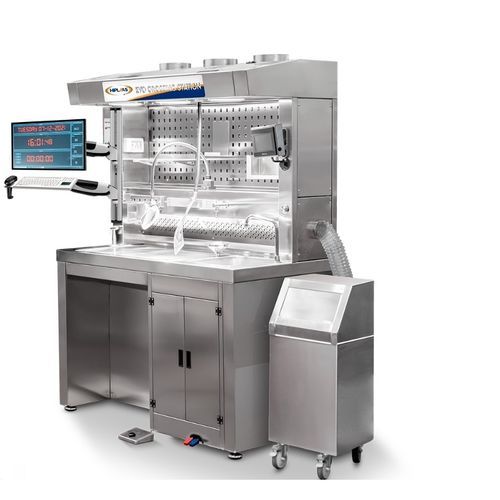 Estação de trabalho de laboratório de macroscopia - EVO150FD - Hiplaas - automática / com rodízios