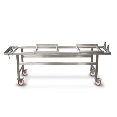Carrinho para transporte de caixão - TRANSCART710-R - Hiplaas - hospitalar / de transporte / em aço inoxidável