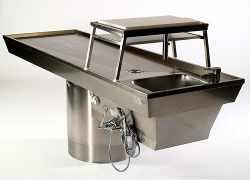 Mesa de necropsia para medicina legal - OCT 46 - Thalheimer Kuehlung - de dissecção / fixa / em aço inoxidável