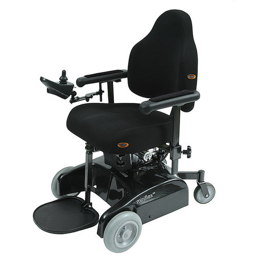 Cadeira de rodas elétrica - Miniflex SitRite - Eurovema Mobility - para ambientes externos / para ambiente interno / com apoio para pernas