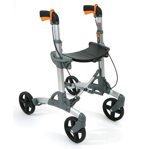 Andador com rodas de 4 rodas - S7 - Eurovema Mobility - estrutura de alumínio / com assento / dobrável