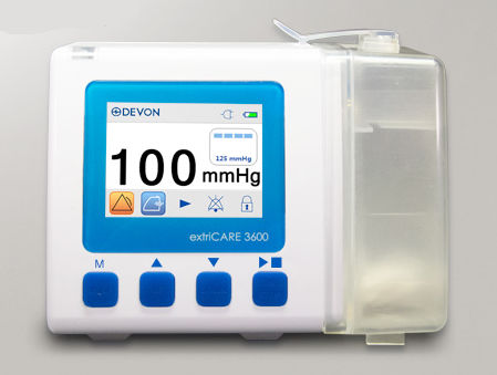 Sistema de terapia de pressão negativa para feridas a bateria - extriCARE® 3600  - Devon Medical Products