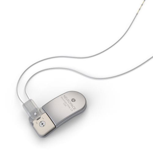 Neuroestimulador implantável - RNS® - NeuroPace - para estimulação cerebral reativa