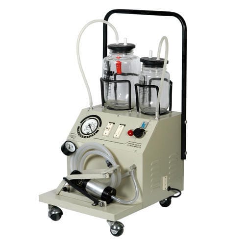 Aspirador cirúrgico elétrico - Life Support Systems - com rodízios