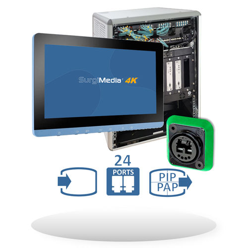 Sistema de videocirurgia 4K - DistriVIEW 4K IP-24 - SURGIMEDIA / ISIS - 720p / 1080p