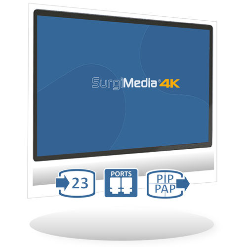 Sistema de gestão de visualização - XXL 4K-IPE 50 - SURGIMEDIA / ISIS - de ficheiro DICOM / para PACS / de vídeo