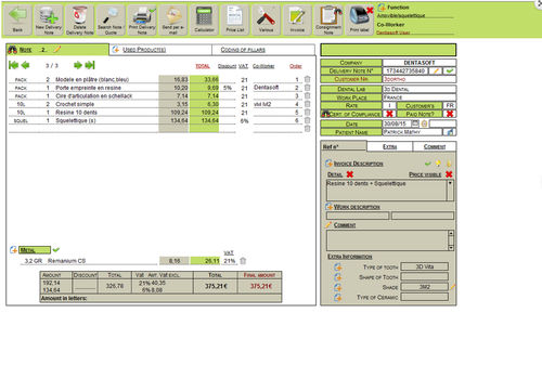 Software de gestão - Easydentam - Dentasoft - para laboratório de prótese dentária