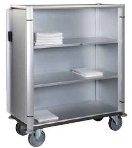 Carrinho para roupa limpa - Venus - ARIANEL - médico-hospitalar / com 2 portas / com 2 prateleiras