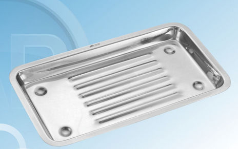 Bandeja de esterilização para instrumentos odontológicos - 107-193 - AR INSTRUMED DEUTSCHLAND GmbH - em aço inoxidável