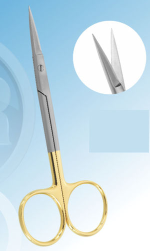 Tesoura para cirurgia odontológica - 103-049-1 - AR INSTRUMED DEUTSCHLAND GmbH - Iris / para pacientes humanos / em carboneto de tungsténio