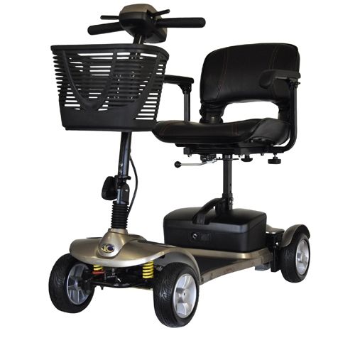 Scooter elétrica de mobilidade reduzida - K-LITE  - KYMCO Healthcare - de 4 rodas / dobrável / com cesta