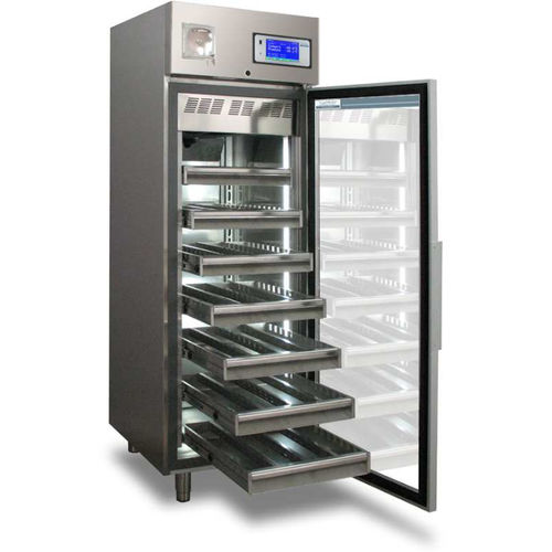 Refrigerador para banco de sangue - TC 503 - tritec - vertical / com 1 porta / com porta de vidro