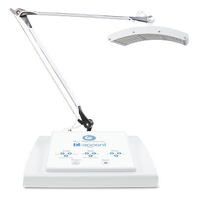 Aparelho de fototerapia para tratamentos estéticos - bt-accent™ - Bio-Therapeutic - de mesa / com luz azul
