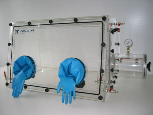 Capela de luvas para a indústria farmacêutica - 52173 - Inertec - para pesquisa e desenvolvimento / de bancada / em aço inoxidável