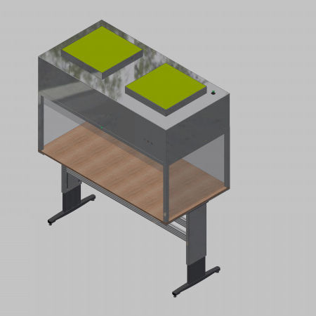 Módulo de fluxo laminar de mesa - 58163 - Inertec - vertical