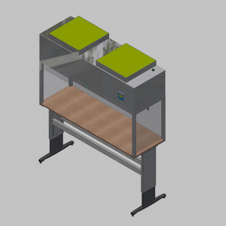 Módulo de fluxo laminar de mesa - 58151 - Inertec - vertical