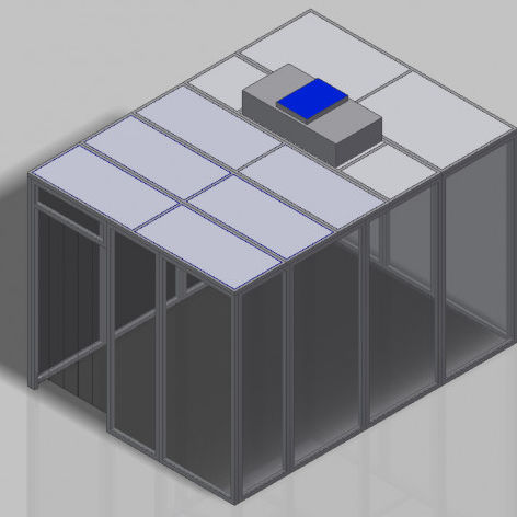 Sala limpa de grandes dimensões - C2560 - Inertec