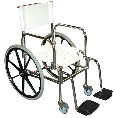 Cadeira de rodas passiva - 8140.01 - FRANCE REVAL - para piscina / dobrável / de altura regulável
