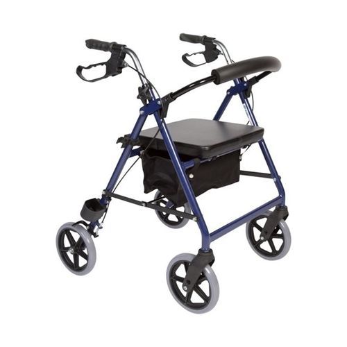 Andador com rodas de 4 rodas - Impala - Mobilex A/S  - com assento / com cesto / com apoio de braços