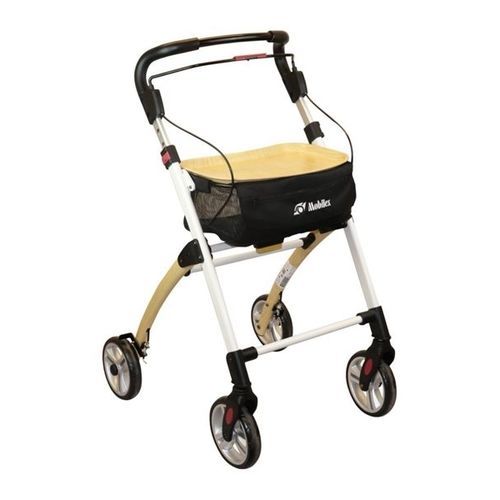 Andador com rodas de 4 rodas - 312415 - Mobilex A/S  - com assento / com apoio de braços