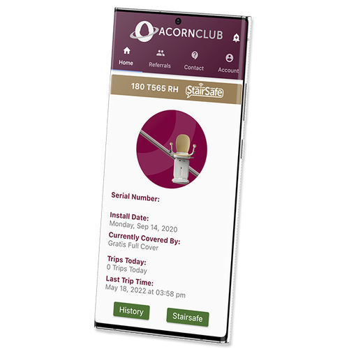 Sistema de monitoramento portátil - StairSafe - Acorn Mobility Services