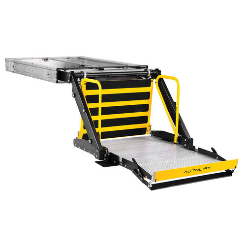 Plataforma elevadora de cadeira de rodas - IP 1400A - Autolift - para instalação em ônibus