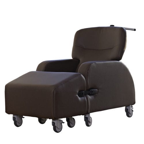 Poltrona de descanso reclinável - Omega - Direct Healthcare Group - manual / com rodízios / com apoio para pernas
