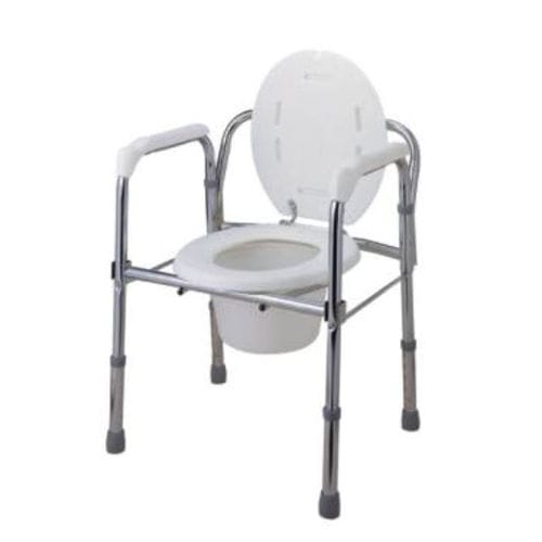 Cadeira higiênica com balde - B-1010A  - Fairminded Industries - com braços / com altura regulável / dobrável