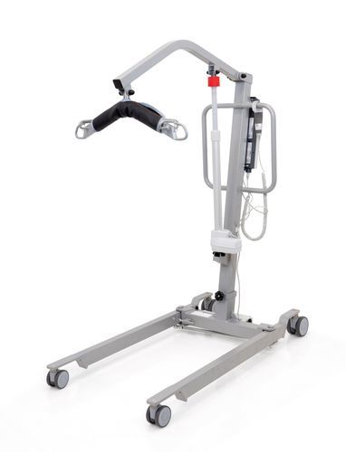Guincho para elevação de pacientes do chão elétrico - Smirthwaite 130   - G and S Smirthwaite Ltd.  - com bateria / com rodízios / portátil