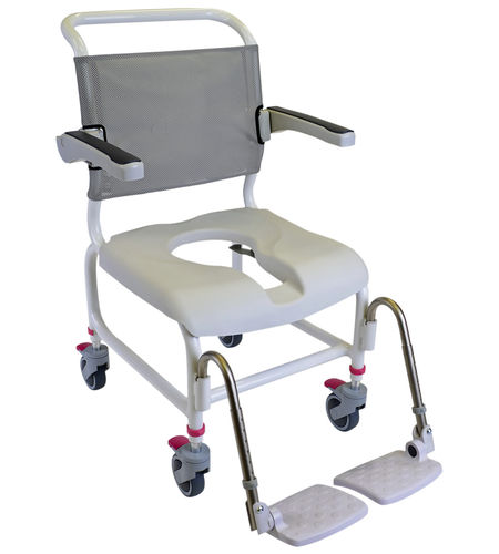 Cadeira de banho com braços - 31303 series - HMN - com abertura higiênica / higiênica