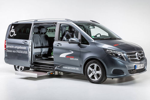 Veículo para pessoas com deficiência minivan - Mercedes-Benz V-Class - PARAVAN - com acesso por porta lateral