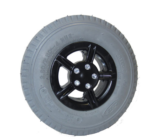Roda dianteira para cadeira de rodas - 8X3.00-4C165DALN-10R-17T	 - Tre Emme Manufatti