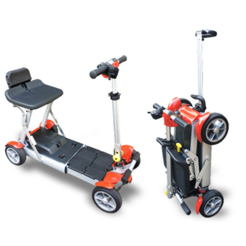 Scooter elétrica de mobilidade reduzida - T4Q - Wu's Tech - de 4 rodas / dobrável