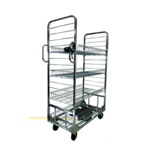 Carrinho hospitalar - PS010 - Wu's Tech - para uso geral / de carregamento / com 4 prateleiras