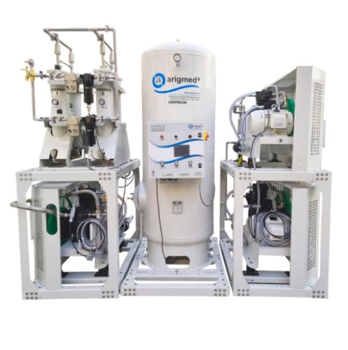 Sistema de compressão hospitalar - Arigmed - de pistão / estacionário / sem óleo