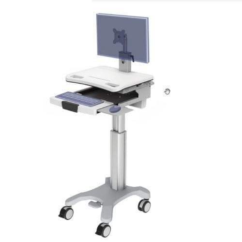 Carrinho para computador para painel PC - BA-003F - Rollsys - para tablet / com altura regulável / modular