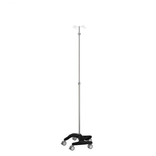 Suporte para soro com rodízios - IVS5-014N - Rollsys - 4 ganchos / em inox