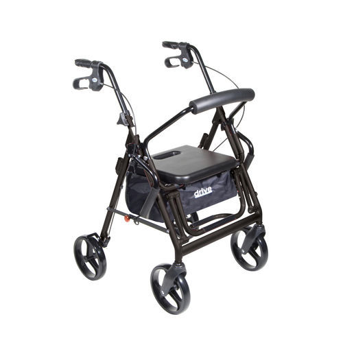 Andador com rodas de 4 rodas - 795B - Drive DeVilbiss USA - com assento / de altura regulável / dobrável