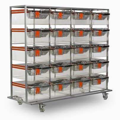 Jaula para experimentação animal para farmacologia - Tecniplast - para toxicologia / para roedores / modular