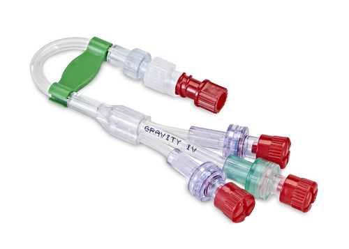Conector de infusão com válvula hemostática - Mediplus - em Y